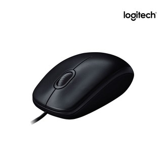 로지텍 유선 마우스 M100r, M100r 정품, 블랙
