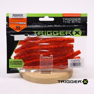 트리거X 미노우웜 5인치 대광어 광어다운샷 광따웜 배스, 1개, 6.8g, SBJ 스트로베리잼