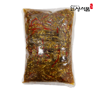 인성식품 고추장아찌 아삭아삭 맵콤 짭짤 고추채 장아찌, 1개, 1kg