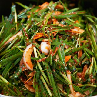 [더본촌] 단골 많은 국산 100% 전라도 부추김치, 1개, 1kg
