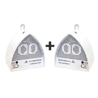 영국산센서 KFI인증 일산화탄소 캠핑 경보기 국산 A-CO-701(총2개) CO감지기 보일러 캠핑(등유 가스난로), 2개, 화이트