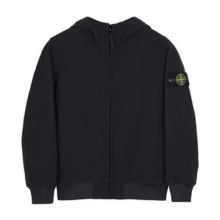 [스톤아일랜드] KIDS 24FW 블랙 와펜 후드 집업 자켓 8116Q0122 V0029/8A