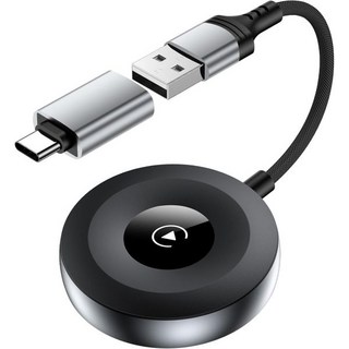 아이폰 16 프로 맥스 15 플러스 2024용 무선 카플레이 어댑터 블루투스 for 애플 아이패드 플러그 앤 플레이 USBUSB C 유선에서 무선으로 전환하는 차량용 동글 OE, 아이폰 16 프로 맥스 15 플러스 2024용 무선 카, 1개