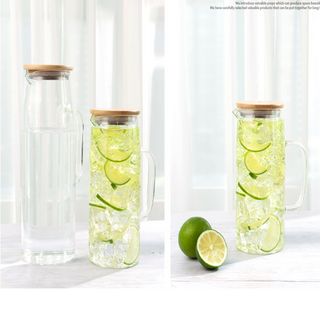 티도요 내열유리 뚜껑 물병 3size, 1.2L, 1개