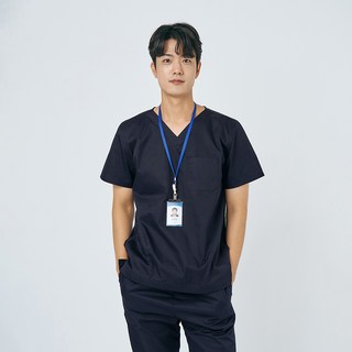 유니스토어 남여 간호복 수술복 V넥 베이직 스크럽 상하의 세트 / 4color