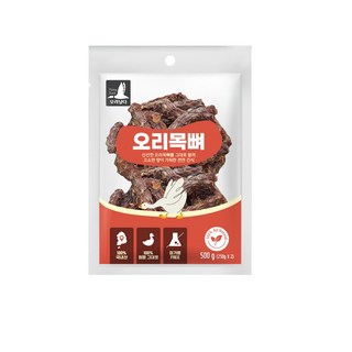 댕가르 오리 목뼈 간식 맛있게 먹는 말티푸
