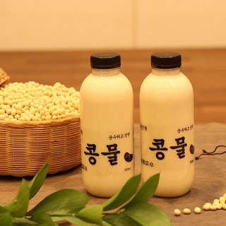 순진식품 콩물 서리태콩물 콩국 우뭇가사리 고단백 2EA, 진한 콩물, 500ml x 2ea