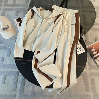 COSYEVNO 여성 세트 가을집업스타일 허리날씬해 보이는 트레이닝 캐주얼 후드탑+슬랙스 세트 lfhnstz-2