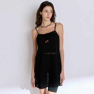 셀리테일즈 NET SLEEVELESS ONEPIECE_BLACK