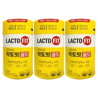 종근당건강 락토핏 생유산균 골드 2g 50포, 100g, 3개