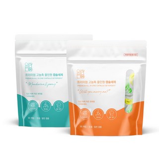 일상더봄 프리미엄 고농축 올인원 캡슐세제 만다린&피오니 30개+윌유메리미 30개, 일상더봄 프리미엄 고농축 올인, 2개