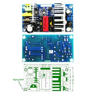 AC to DC 스위칭 전원 공급 보드 모듈 과전압 과전류 회로 보호 12V 1A 2A 4A 12V6A, 07 12V8A, 1개