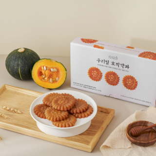 도시곳간 국산밀로 만든 우리밀 호박약과, 40g, 20개