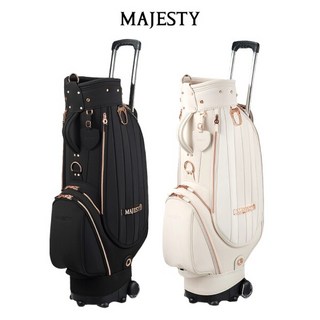 마제스티 프리미엄 라인 P52 휠 여성 캐디백, 색상:블랙