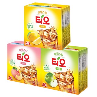 동서식품 티오 아이스티 13g 40T 3종 혼합세트 / 복숭아 + 레몬 + 애플, 1개