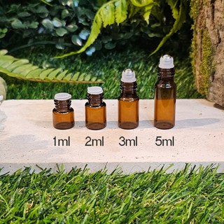 향수공병 유리공병 롤온병 도테라오일병 1ml 2ml 3ml 5ml, 1ml 캡, 20개