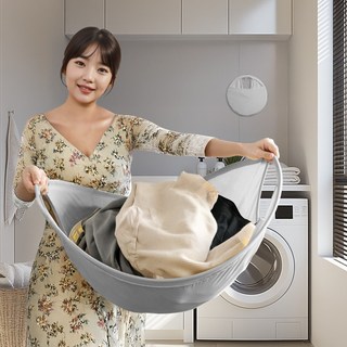코지스 대용량 그레이 접이식 세탁바구니 모우기 코지스 대용량 그레이 접이식 세탁바구니 모우기