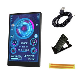 HDD 컴퓨터 라인 보조 USB 5.0 GPU RAM 디스플레이 홀더 데이터 화면 IPS 3.5 CPU 모니터 AIDA64 인치 TYPE-C, B 3.5 INCH STANDARD, 1개