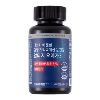 아브카 에센셜 혈행 눈건강 알티지 오메가 3, 60정, 1개