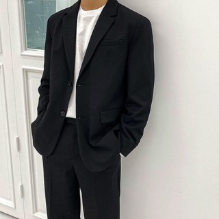 장례식정장 면접 캐주얼 수트 빅사이즈 검정 하객룩 조문용 사계절