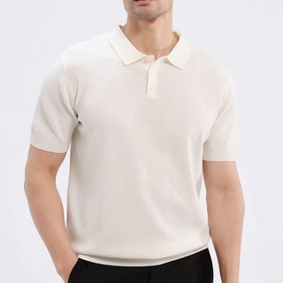 글리멜로 여름 남자 소프트 쿨링 니트 카라 반팔 티셔츠 6컬러