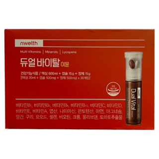 듀얼바이탈 이뮨 30일분(액상20ml/캡슐500ml/정500mg) 코스트코, 30회분, 30개