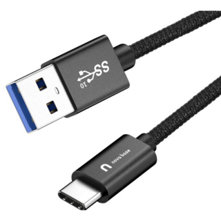 속도빠른 안드로이드오토 케이블 C타입 고속 충전 데이터 케이블 USB3.2 Gen2 A TO C, 블랙 10Gbps, 15cm, 1개