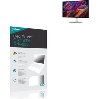 Dell U2723QE27인치와 호환되는 박스웨이브 스크린 프로텍터 클리어터치 크리스탈 프라이버시2팩 프라이버시 유연한 필름 클리어, Dell U2723QE27인치와 호환되는 박스웨이브 스