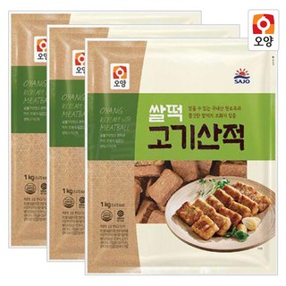 지오컴퍼니 오양 쌀떡고기산적 1kg+1kg+1kg, 3개, 1kg