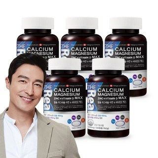 더리얼 칼슘 마그네슘 아연 앤 비타민D 맥스 [1 745mg x 100정] x 5박스, 100정, 5개