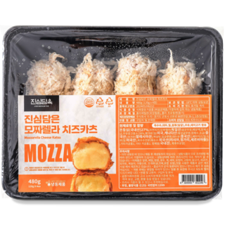 진심담육 수제 모짜렐라 치즈돈까스, 120g, 8개