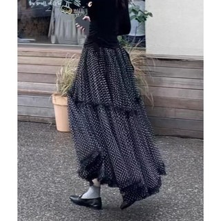 시폰 부츠컷 스커트