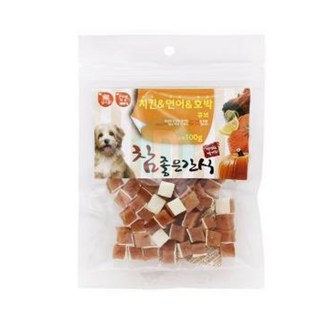 두리리 치킨연어 호박큐브 대형견간식