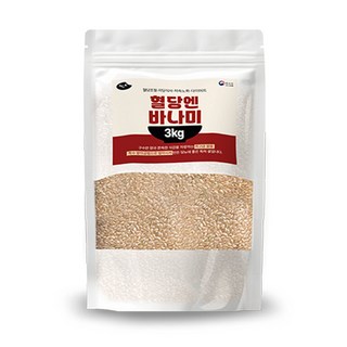 혈당엔 바나미 바나듐쌀 혈당조절 저당식사 저속노화 다이어트, 1개, 3kg