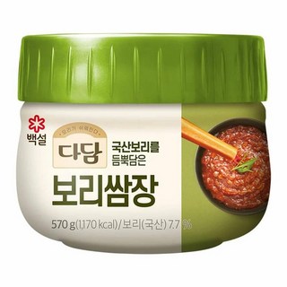 CJ 다담 보리 쌈장 570g, 3개