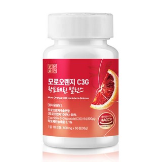 모로오렌지 C3G 락토페린 밸런스 맑은습관, 1개, 60정