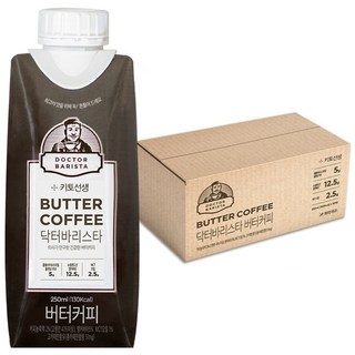 키토선생 닥터바리스타 버터커피, 250ml, 18개