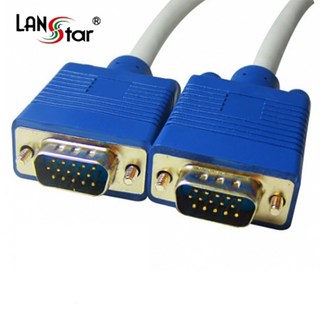LANstar RGB 케이블 D SUB 모니터 VGA 연결 선 LS-RGB-15MM-5M, 1개, 5m