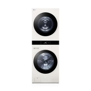 LG 세탁건조기 25+21kg 네이처베이지 트롬 오브제컬렉션 워시타워 WL21EEHU