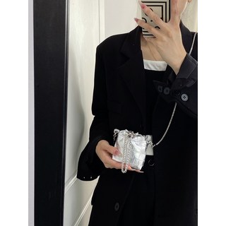 6color 초미니 체인크로스백 실버크로스백 미니 복조리 여름가방