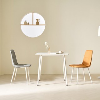 마홀앤리빙 리트라 12T 2인용 4인용 세라믹 상판 식탁 세트 750 1400, 2인 식탁 세트 (유광 마블 화이트 상판)