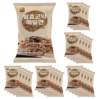 [그냥 넣어 드시면 되는 부드럽고 쫄깃한 저칼로리 저탄수화물] 발효곤약 메밀면, 200g, 24개