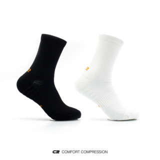 C2양말 운동 기능성 러닝양말 ELITE 5PACK 러닝 골프 테니스 운동 마라톤 트레일러닝, 화이트5, 5개