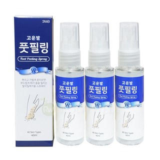(주)웰빙헬스팜 고운발 풋필링 스프레이(40ml)-발각질제거용 스프레이 풋케어, 3개