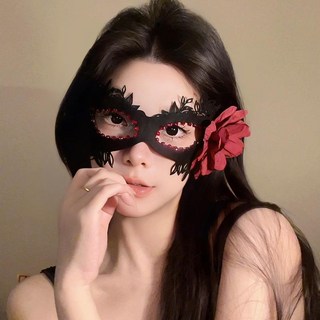 루미또와 베네치아 파티 플라워 큐빅 반가면, 1개, 토끼가면