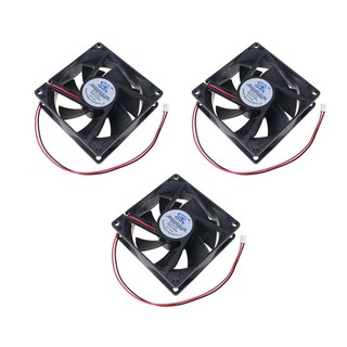 JK 쿨러80mm 컴퓨터 쿨링팬 공냉식냉각 2핀 FAN, 3개