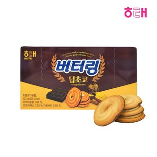 해태제과 버터링 딥초코 12p, 103g, 1개