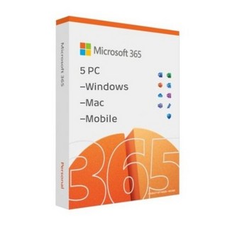 마이크로소프트 오피스 365 퍼스널 Office 365 Personal 영구5PC사용