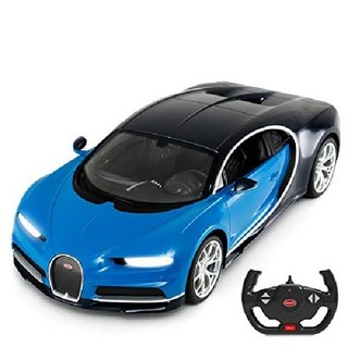 라스타 RASTAR 부가티 시론 Bugatti Veyron Chiron RC 자동차 1 24 스케일, 푸른