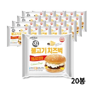 대신 빅불고기치즈벅 180g 냉동 매점 빅불버거, 40개 대신버거